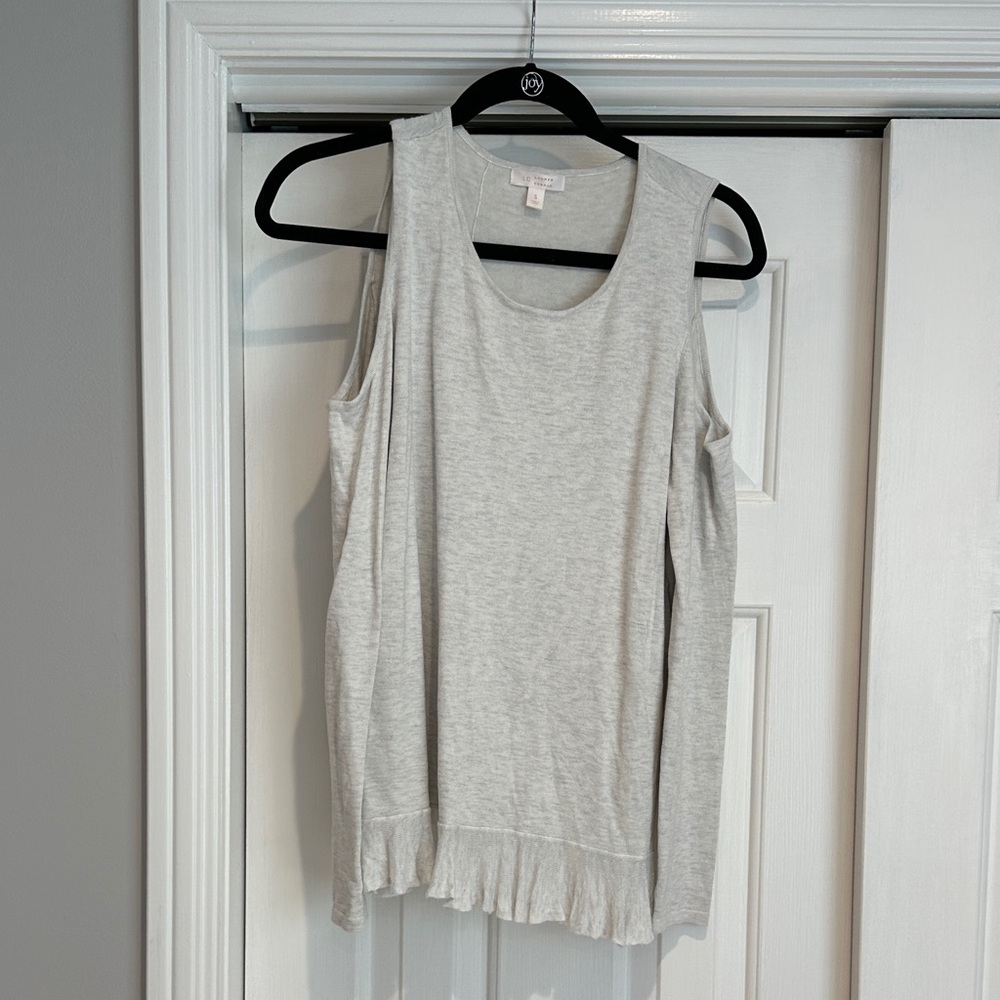 LC Lauren Conrad Light Gray Tank Top